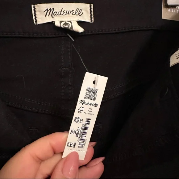 Madewell Curvy high rise skinny jeans black size 27 petite - Picture 5 of 5